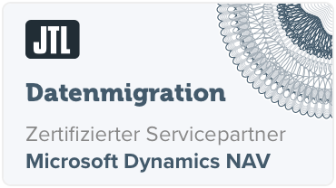 Zertifikat: Datenmigration - Microsoft Dynamics NAV