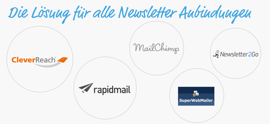 Erstelle Newsletter und versende Sie über dienen Anbieter