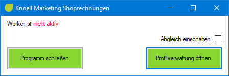 Abgleich der Rechnungen