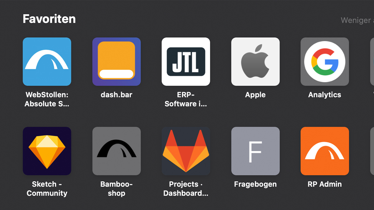 zeigt Touch Icons in deinem Browser