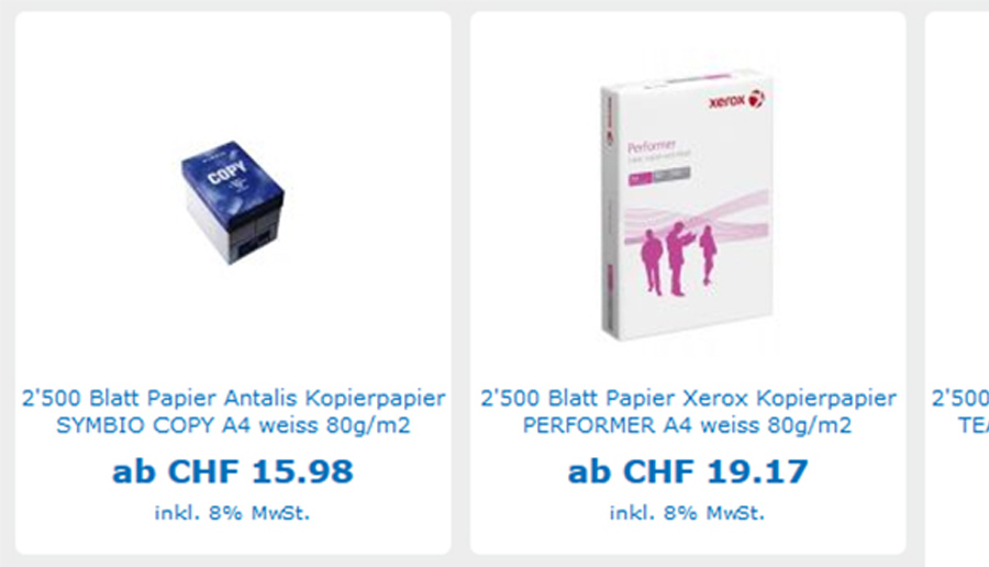 zeigen Sie die geringsten Staffelpreise an