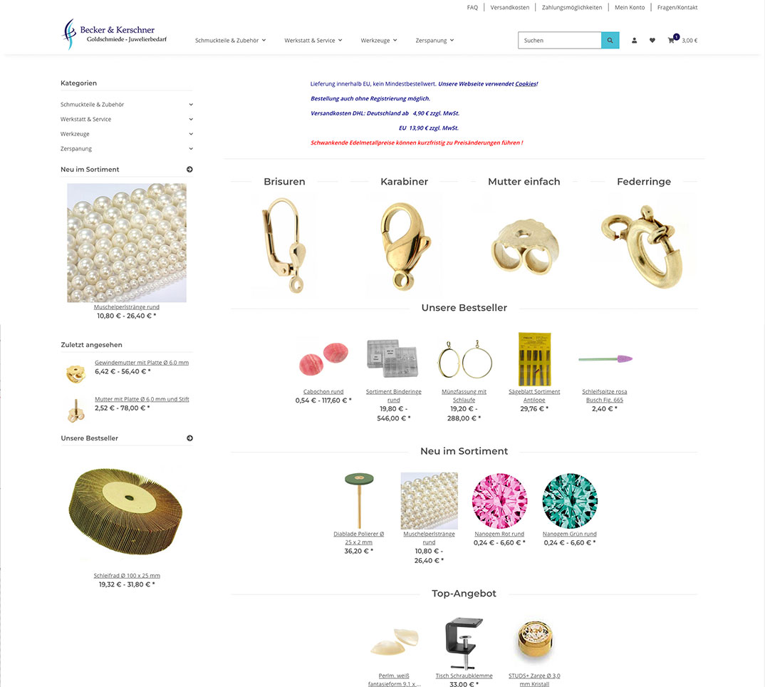 Becker & Kerschner Goldschmiede und Juwelierbedarf